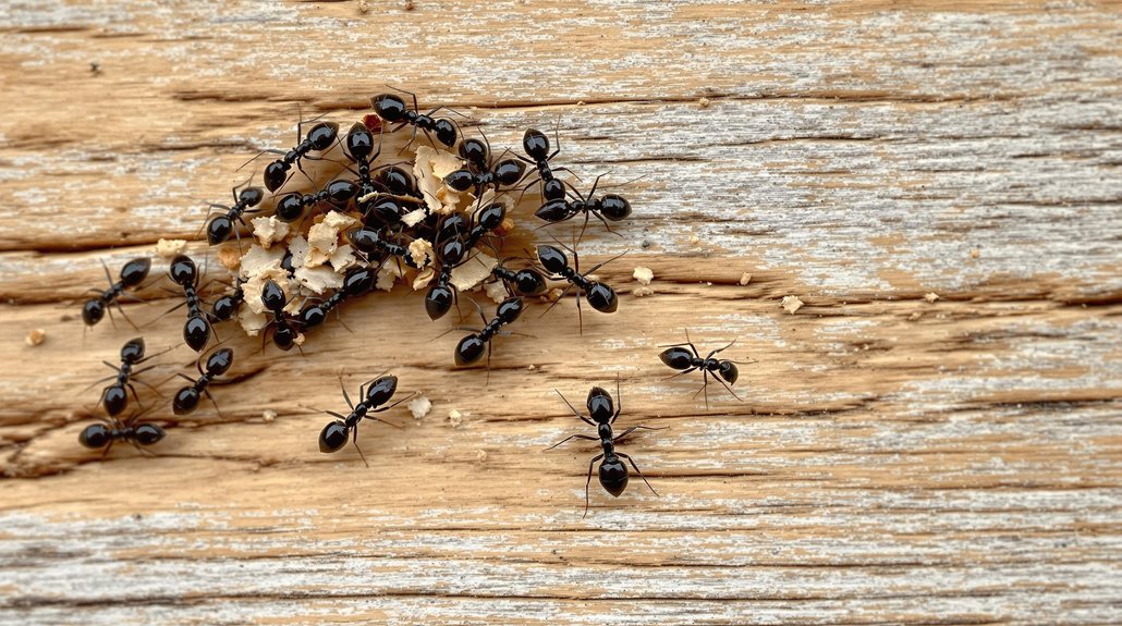 carpenter ants damage wood