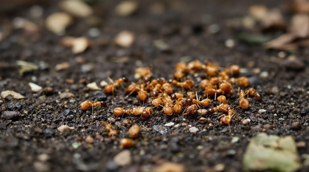 dead ants attract scavengers