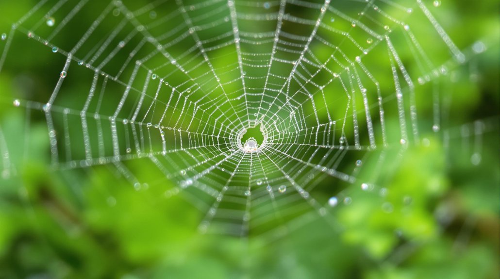 silken webbed structure cluster